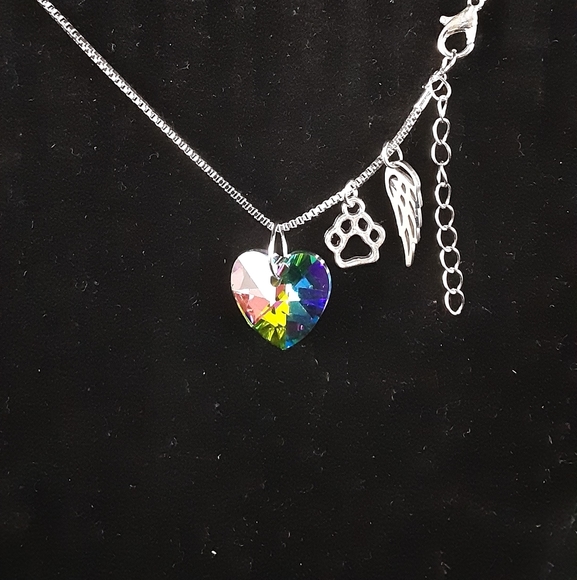 SWAROVSKI OVER THE RAINBOW BRIDGE NECKLACE - Picture 1 of 2
